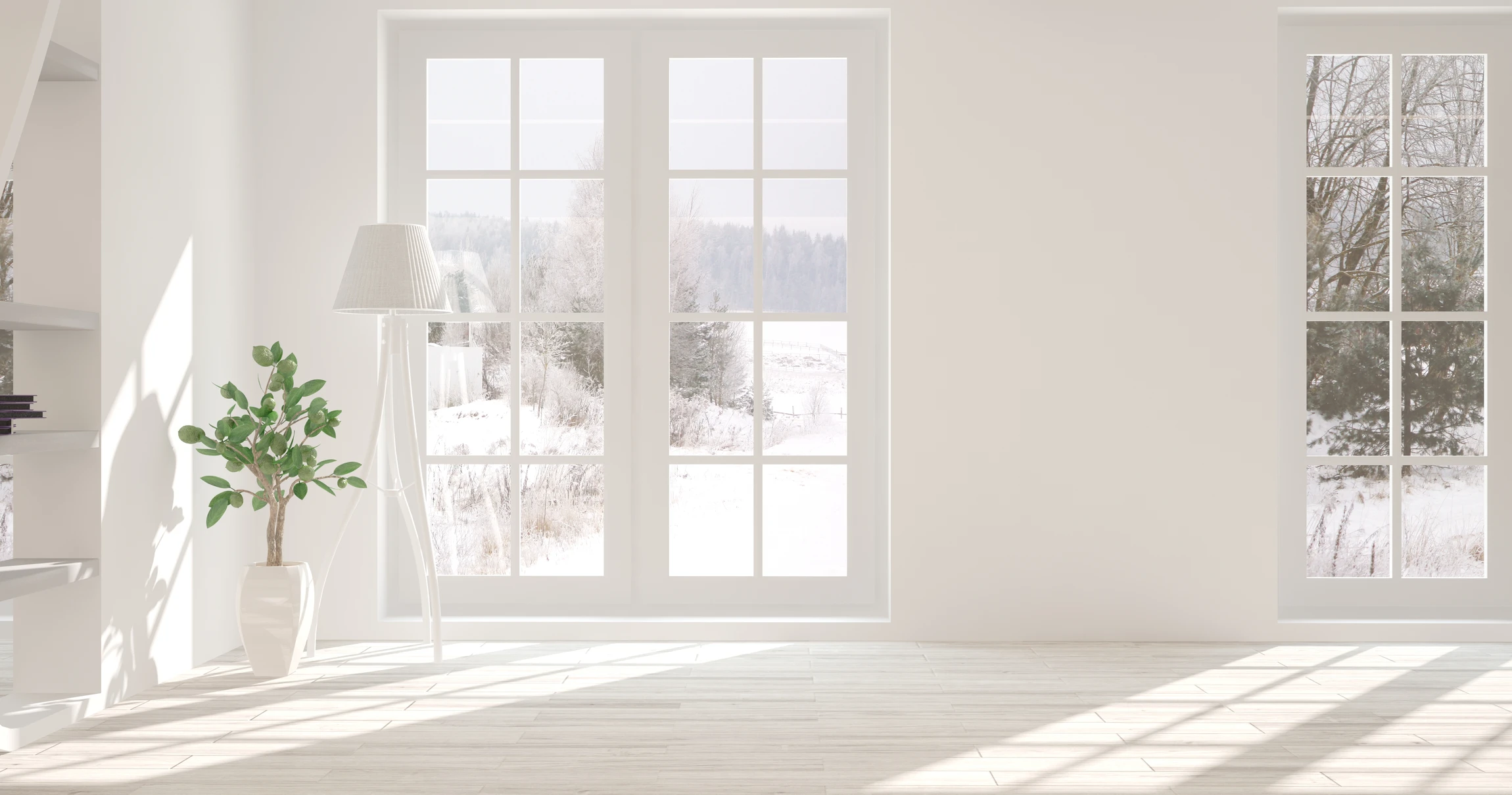 Scène intérieure montrant une vitre de sécurité brisée avec impact central créant un motif radial de fissures