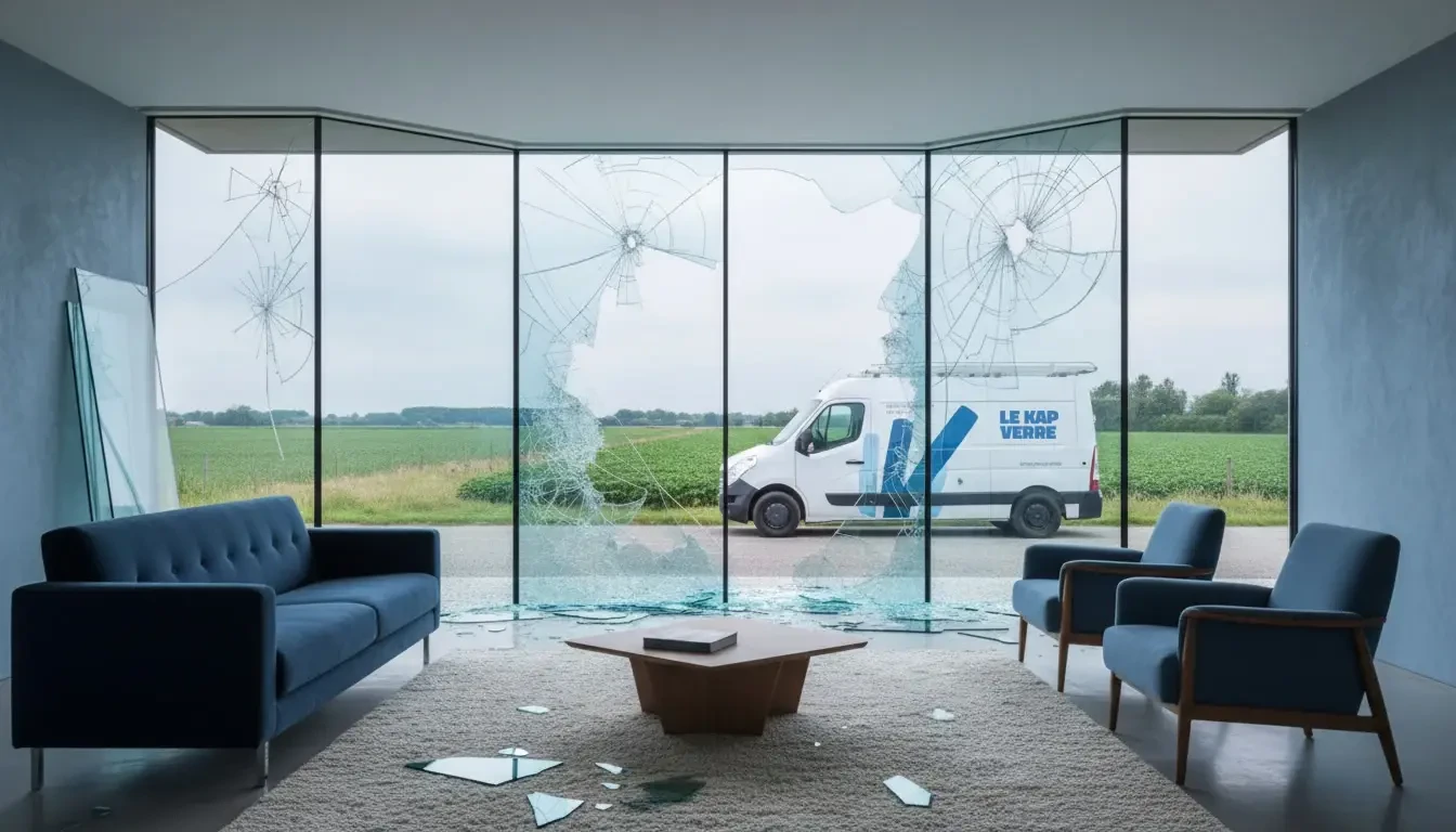 Atelier de réparation automobile avec mécanicien en blouse blanche travaillant sous le capot d'un véhicule surélevé sur pont élévateur
